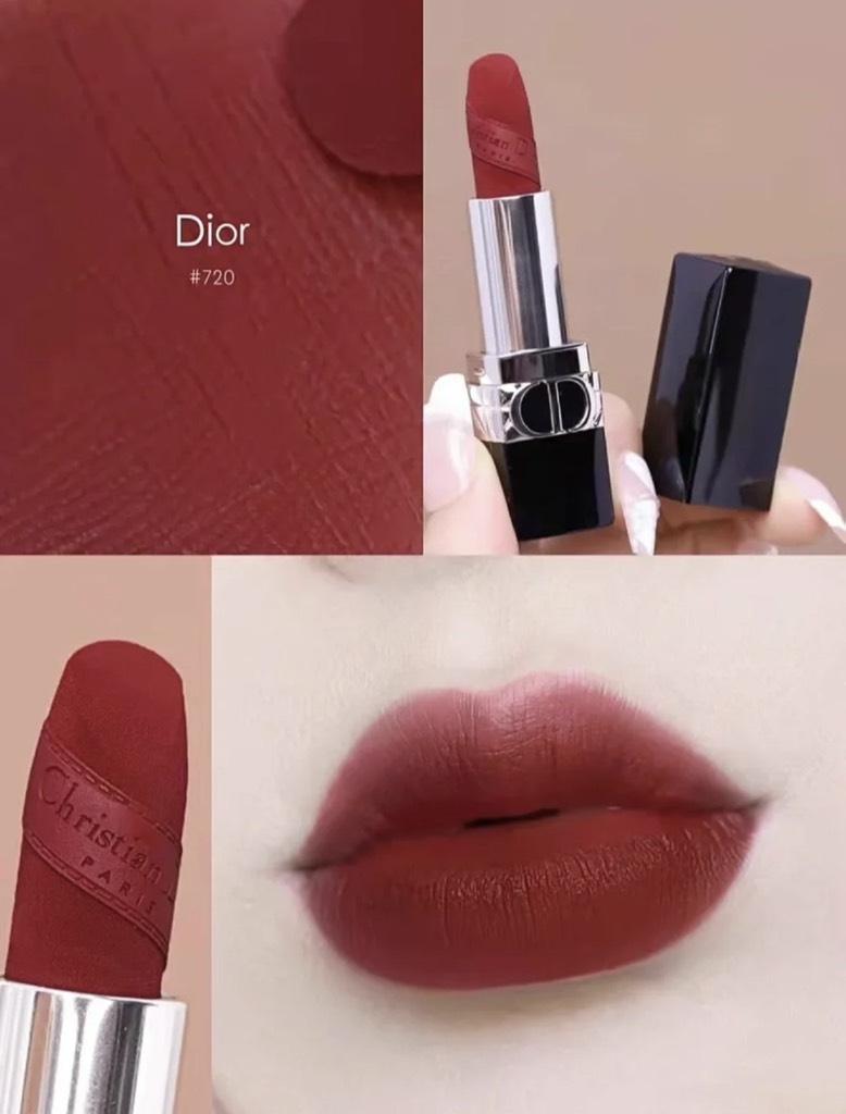 Son Dior Rouge Velvet  720 Icone Hồng Pha Nâu Đất  JAPANSHOP86VN
