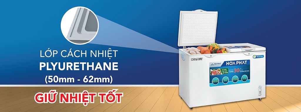 Tủ 1 ngăn đông + 1 ngăn mát 600 lít ( lòng sử dụng thực 250L) dài 1.24 mét rộng 61cm
