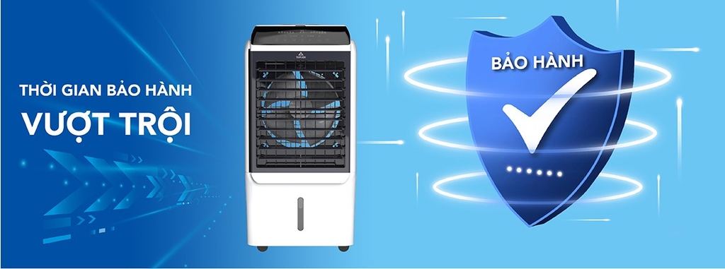 Quạt điều hòa không khí có LỌC ION DIỆT KHUẨNMàn hình điện tử/ Hiển thị LED Từ 30m² - dưới 40m²