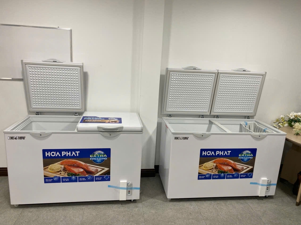 Tủ Đông dàn đồng 352 Lít Hòa Phát HPF-AD6352 1 ngăn đông, 2 cánh mở