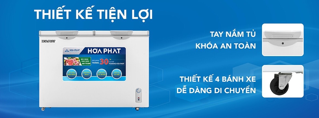 Tủ 1 ngăn đông 2 cánh mở 600L ( lòng sử dụng thực 352L) dài 1,3 MÉT