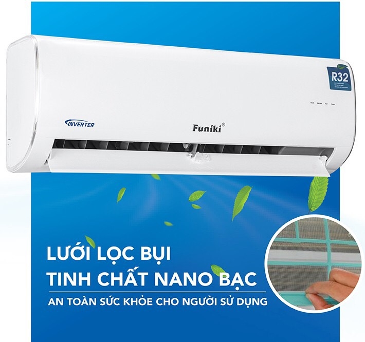 Điều hòa treo tường Funiki Inverter 1 Chiều 9000btu HIC 09TMU