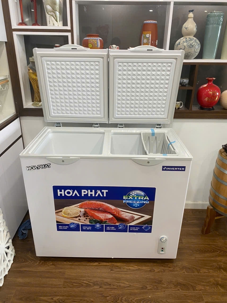 Tủ Đông Mát 205L Hòa Phát HPF-BD8205 Công nghệ Inverter, 2 ngăn 2 cửa