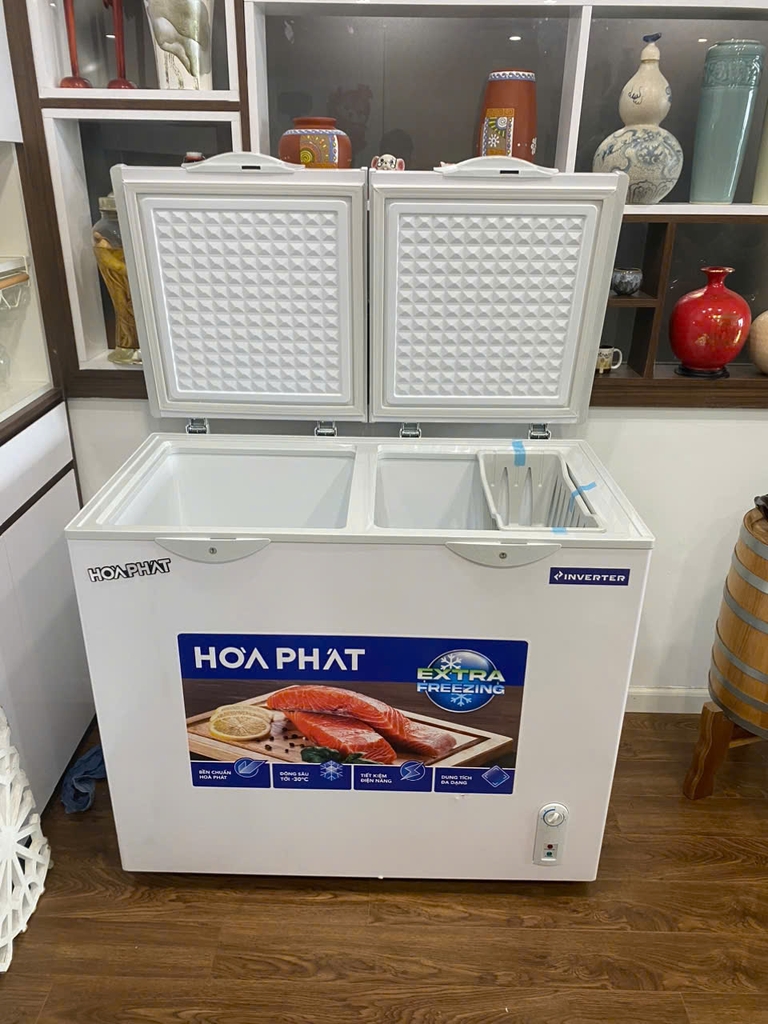 Tủ Đông Mát 205L Hòa Phát HPF-BD8205 Công nghệ Inverter, 2 ngăn 2 cửa