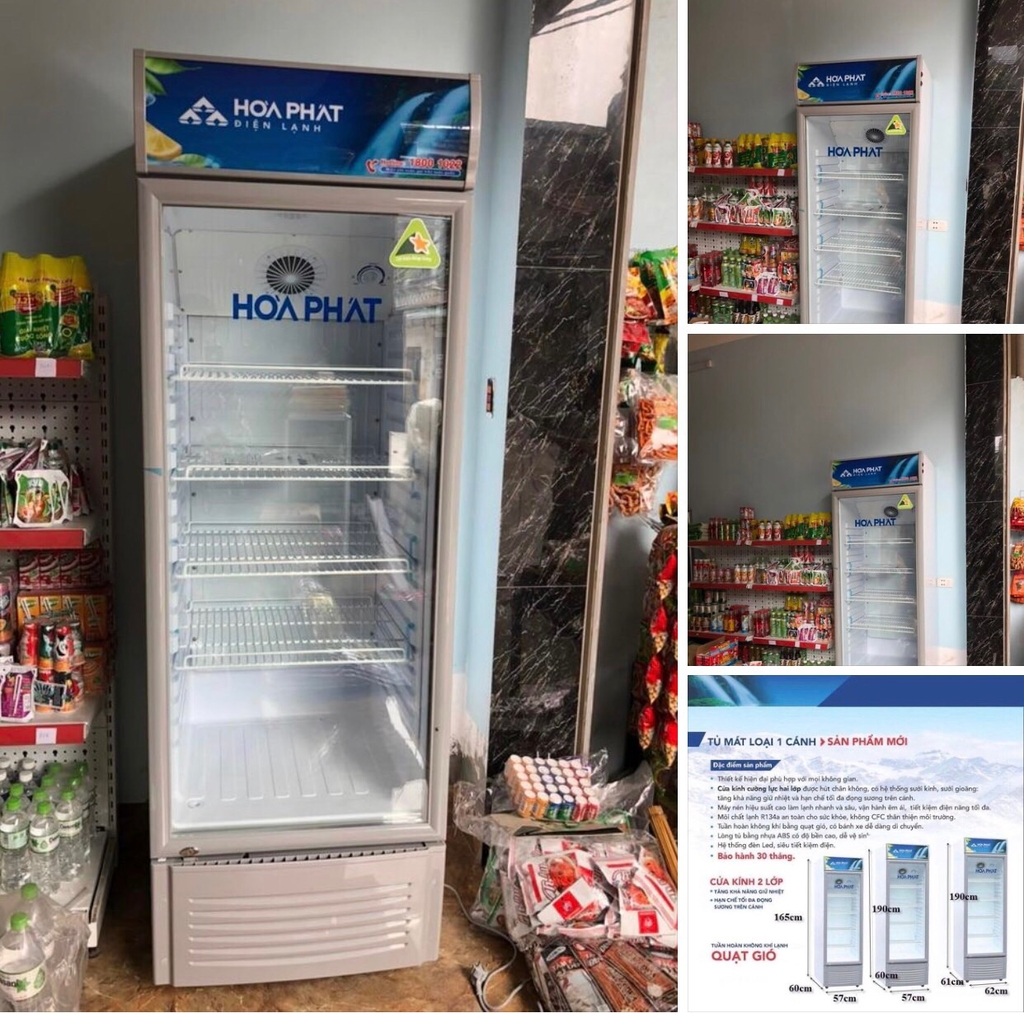 3 Mẫu tủ mát 1 cánh giá rẻ 300l 400l 500l