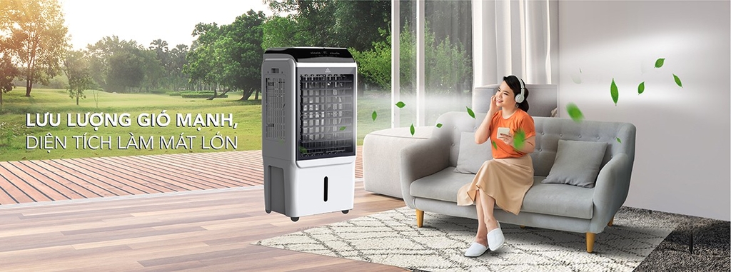 Quạt Hơi nước cho phòng Từ 30m² - dưới 40m² có LỌC ION DIỆT KHUẨN