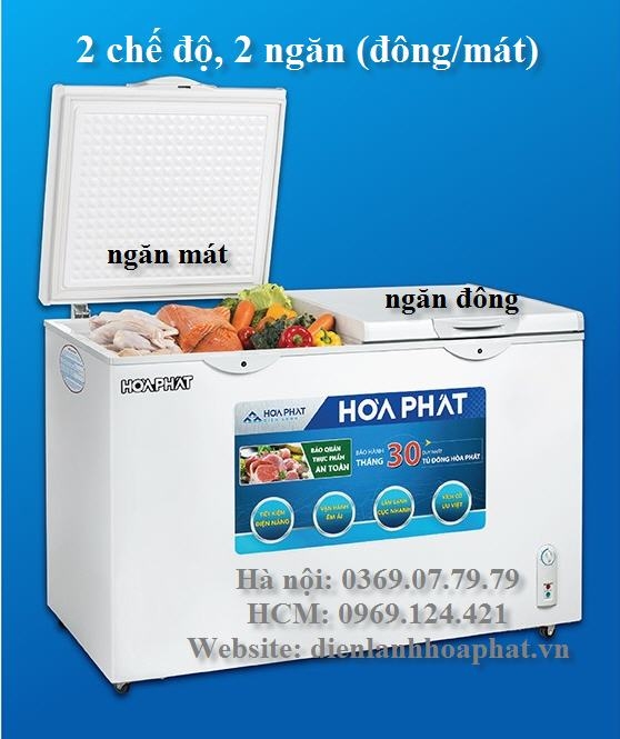 Tủ đông 350l 2 chế độ