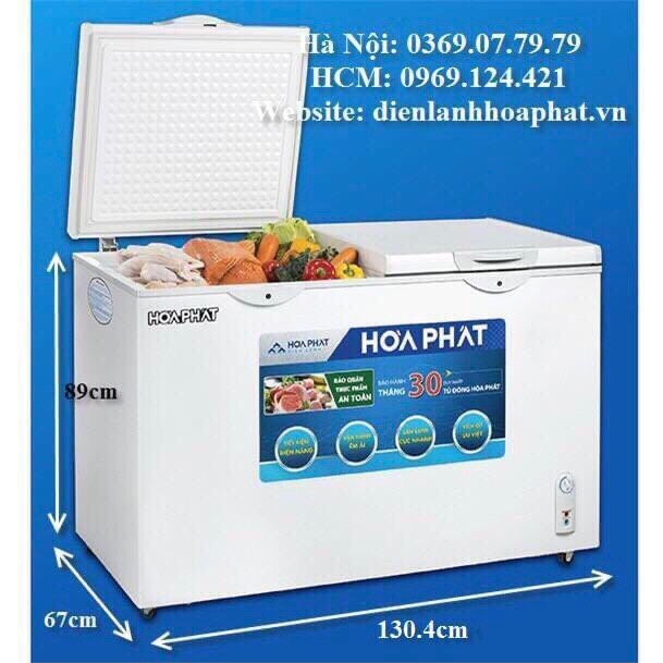Tủ 1 ngăn đông 2 cánh mở 600L ( lòng sử dụng thực 352L) dài 1,3 MÉT