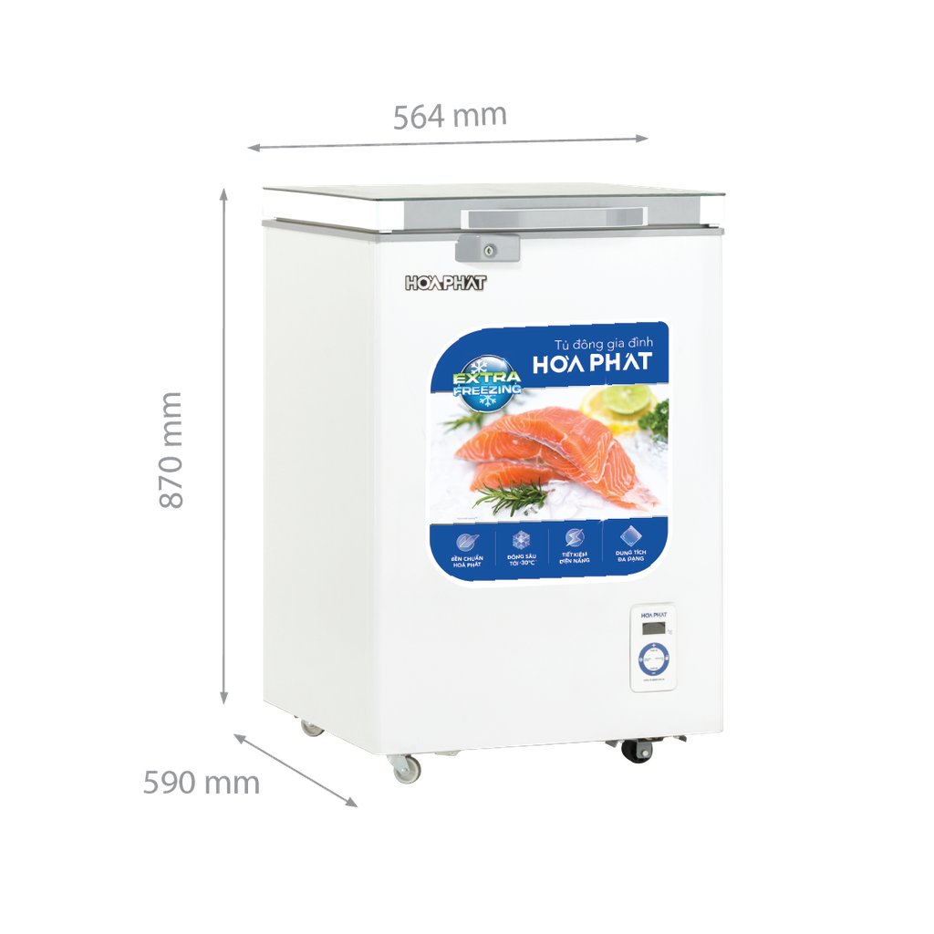 Tủ Đông 107L Hòa Phát HPF-AD6107.T1