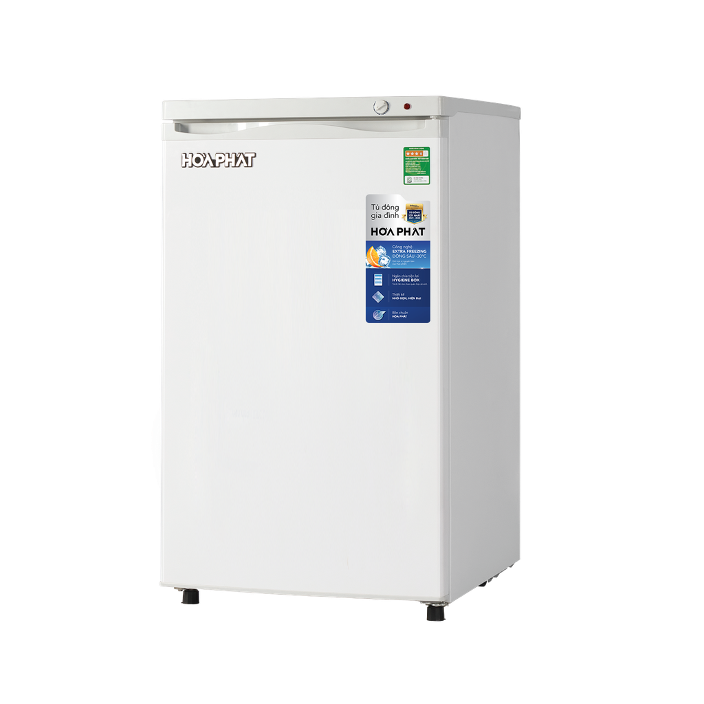 Tủ Đông 106L Hòa Phát HPF-UAH6106 Cửa Trước, Dạng Đứng, 4 Ngăn