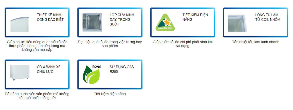 TỦ BÀY HÀNG KÍNH CONG KC-210