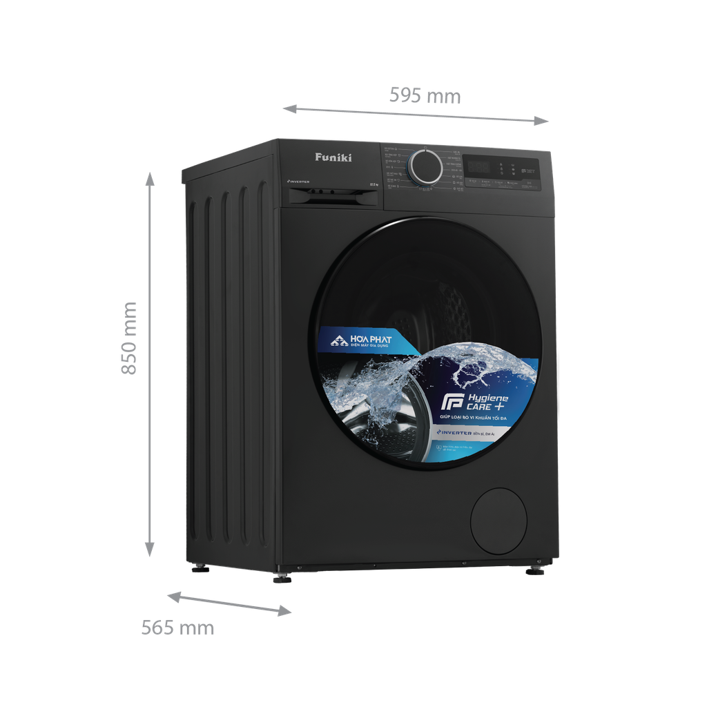 Máy giặt cửa trước Funiki HWM F8105ADG 10.5 kg
