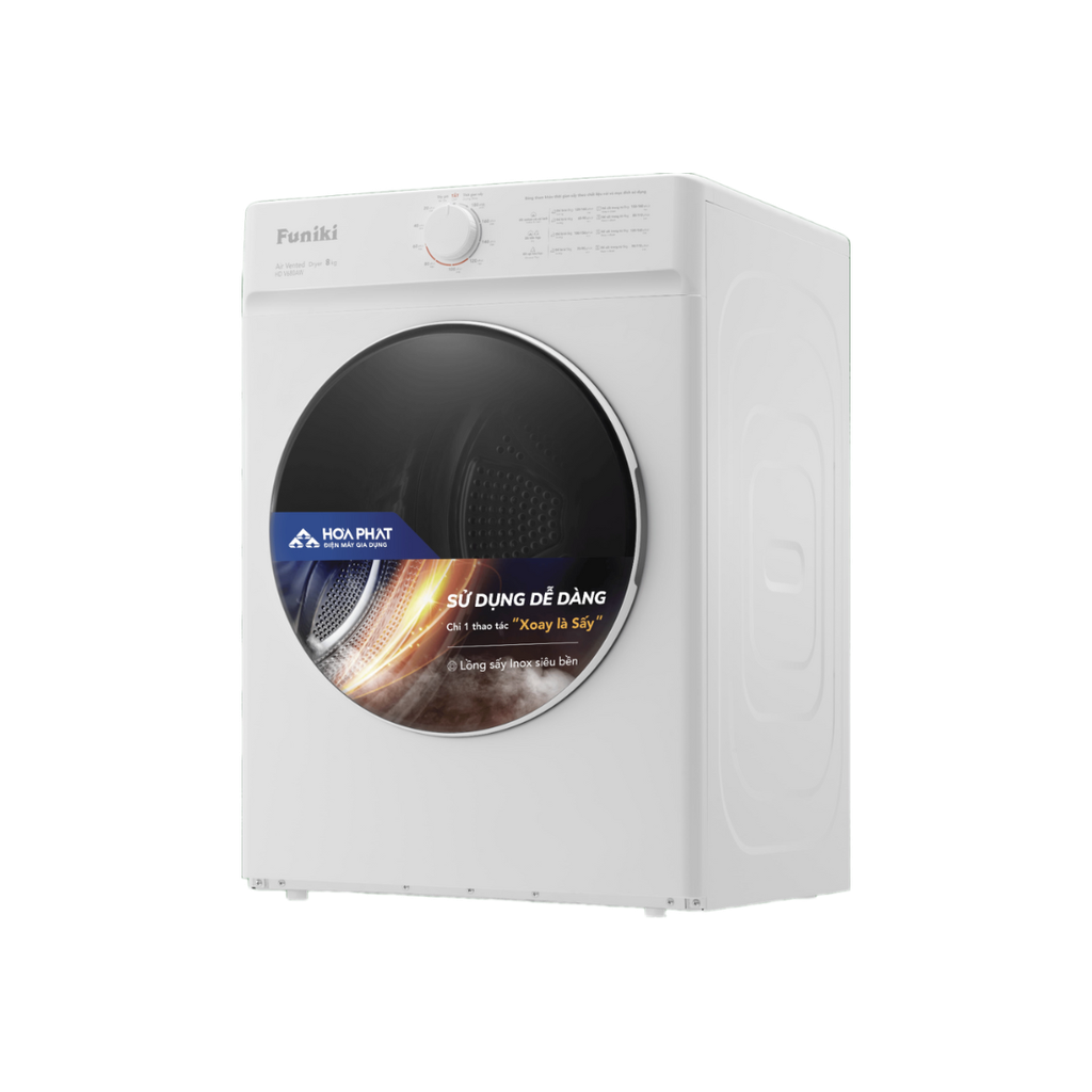 Máy sấy thông hơi Funiki HD V680AW 8kg
