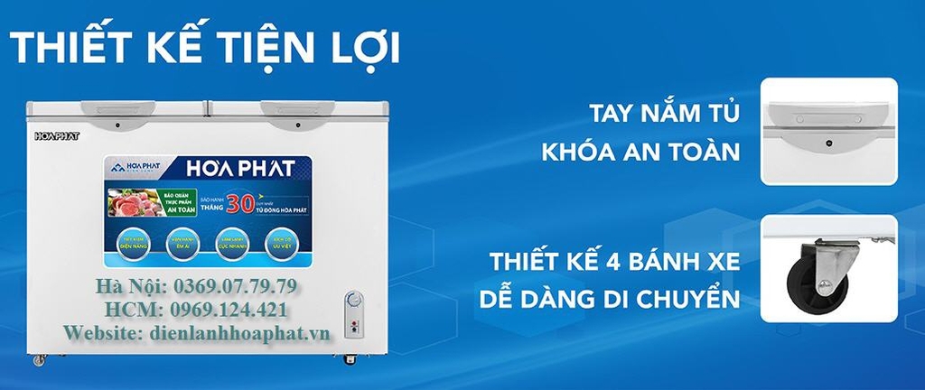 Tủ đông 400L 1 ngăn 1 chế độ (Đông) 2 cánh DÀN ĐỒNG