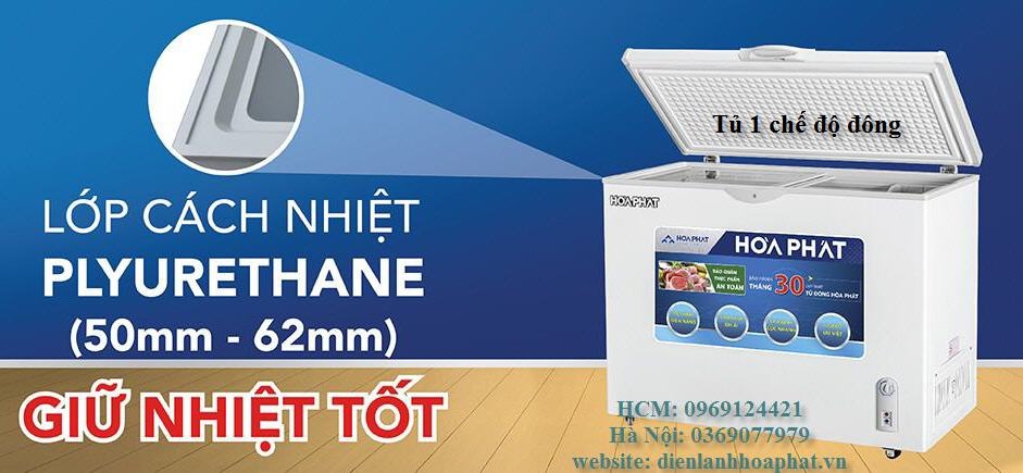 Tủ đông 300L 1 chế độ