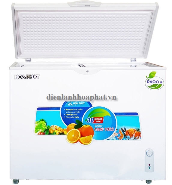 Tủ đông bán hàng Hòa Phát 300l 1 chế độ đông chính hãng