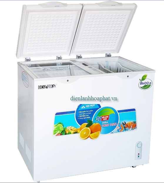 Tủ đông Hòa Phát 210l ,2 ngăn đông và mát.