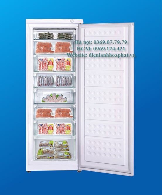 Tủ đông dạng đứng 220 LÍT 8 ngăn kéo TIẾT KIỆM ĐIỆN