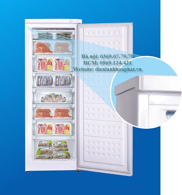 Tủ đông dạng đứng 220 LÍT 8 ngăn kéo TIẾT KIỆM ĐIỆN