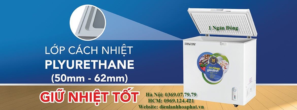 Tủ đông gia đình 200l 1 chế độ (Đông) 1 cánh DÀN ĐỒNG