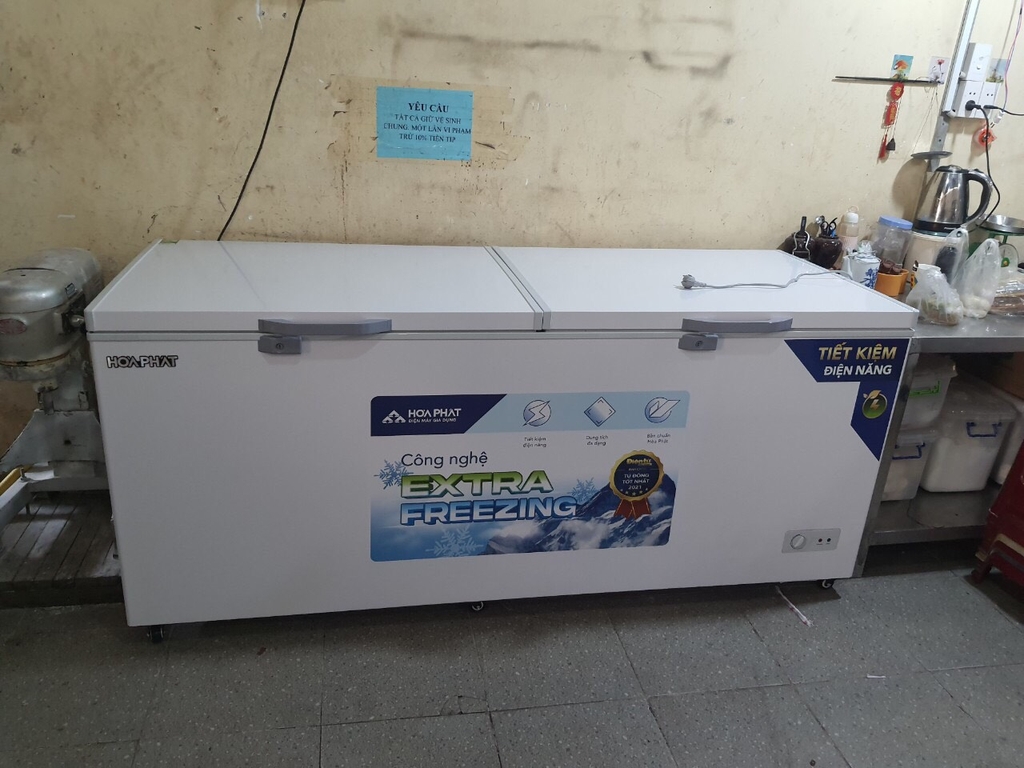 Tủ đông dung tích lớn Hòa Phát 1 ngăn 2 cánh HPF AD6783 dung tích 1000 lít