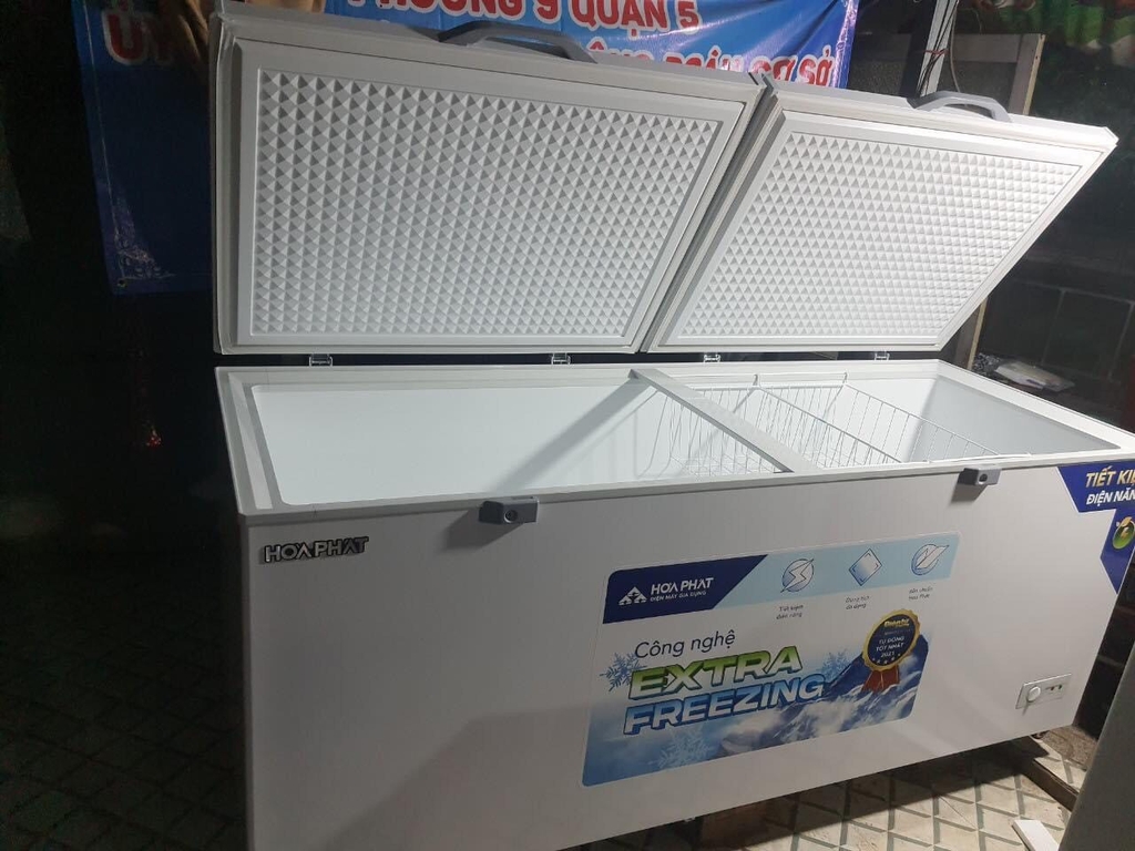 Tủ đông dung tích lớn Hòa Phát 1 ngăn đông , 2 cánh HPF AD6783 1000 LÍT-  dài 2.1 MÉT.