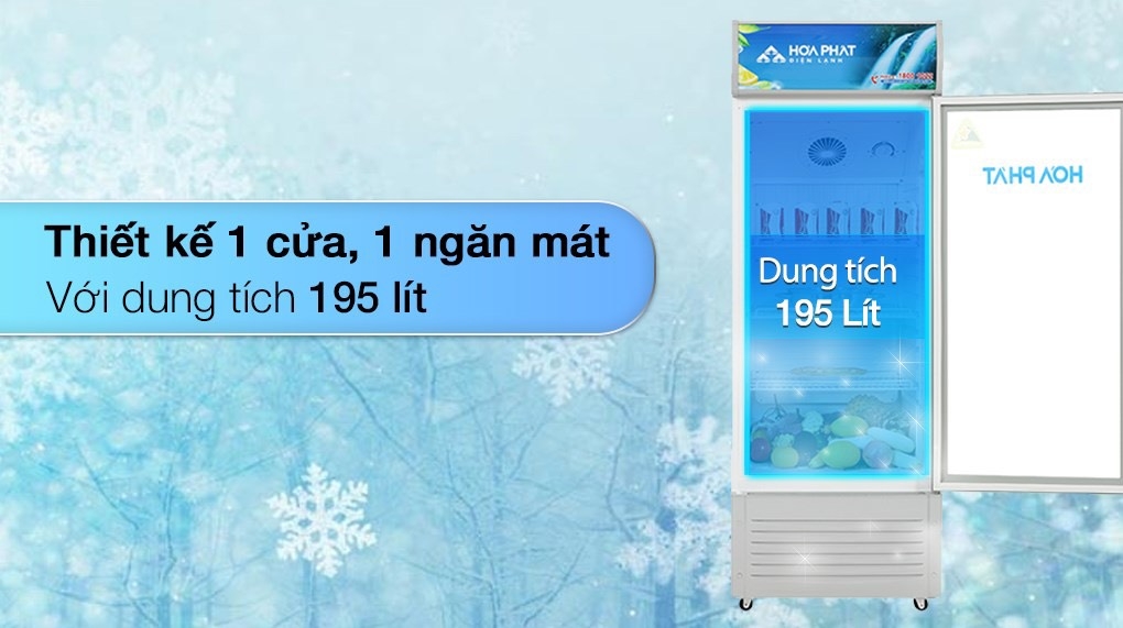 Tủ mát Hòa Phát HSC 550F1R1 500l (lòng sử dụng 195L)