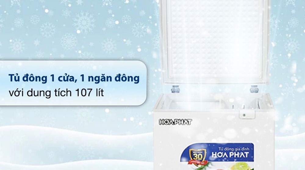 Tủ đông Hoà Phát 107 Lít HPF AD6107 / HCF 106S1Đ1