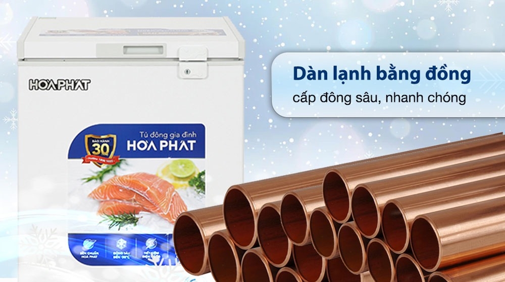Tủ đông Hoà Phát 107 Lít HPF AD6107 / HCF 106S1Đ1