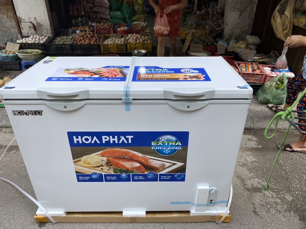 Tủ Đông + Mát 271L Hòa Phát HPF-BD6271 2 ngăn 2 cánh mở dàn đồng