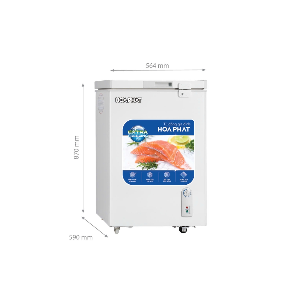 Tủ Đông 107L Hòa Phát HPF-AN6107