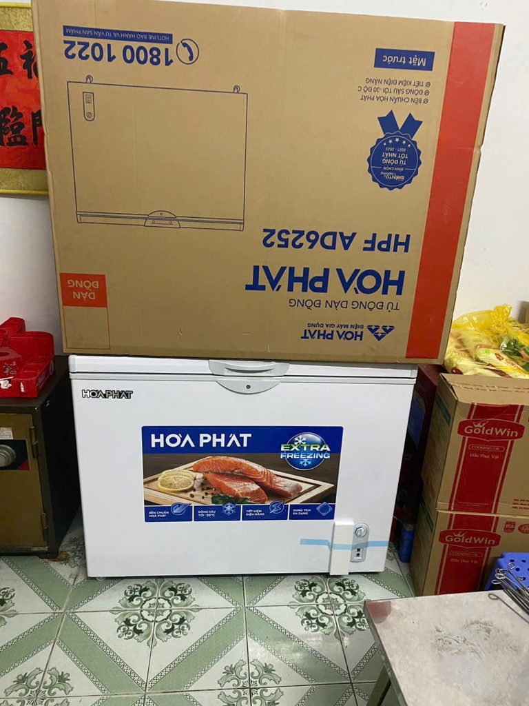 Tủ nguyên Đông 252L dàn đồng Hòa Phát HPF-AD6252 1 cửa mở, 1  ngăn đông