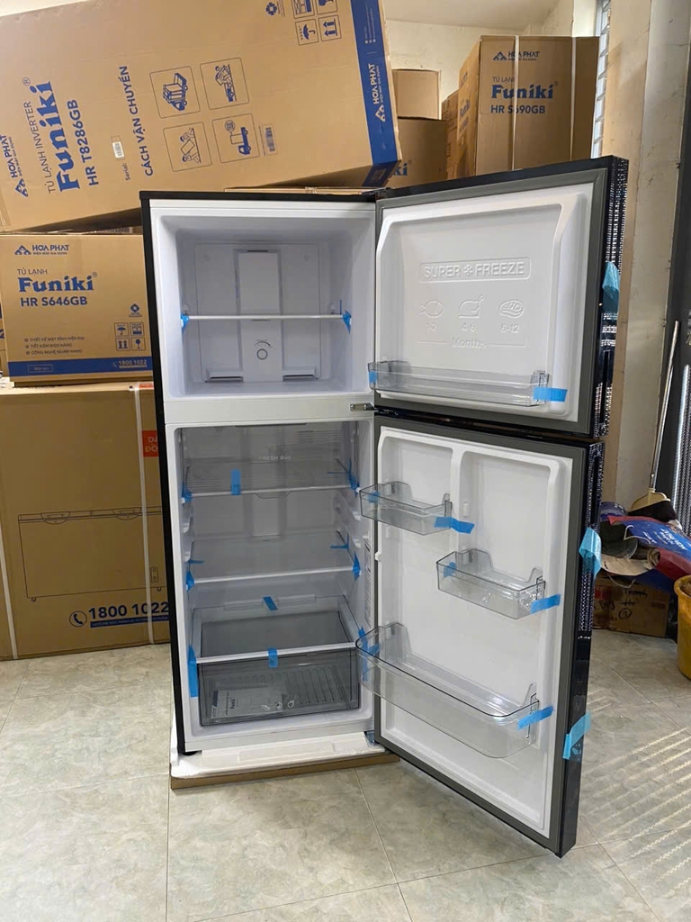 Tủ lạnh cánh kính Funiki Inverter HR T8286GB 286 lít