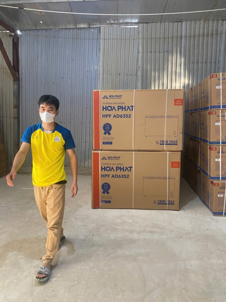 Tủ Đông dàn đồng 352 Lít Hòa Phát HPF-AD6352 1 ngăn đông, 2 cánh mở