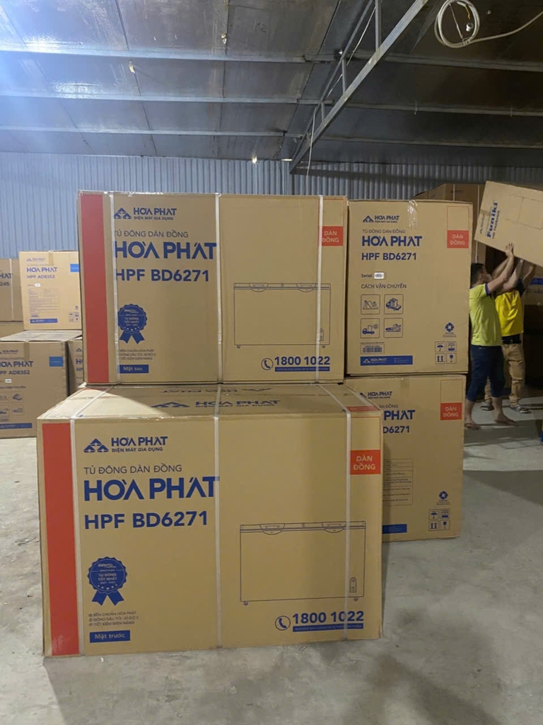 Tủ Đông + Mát 271L Hòa Phát HPF-BD6271 2 ngăn 2 cánh mở dàn đồng