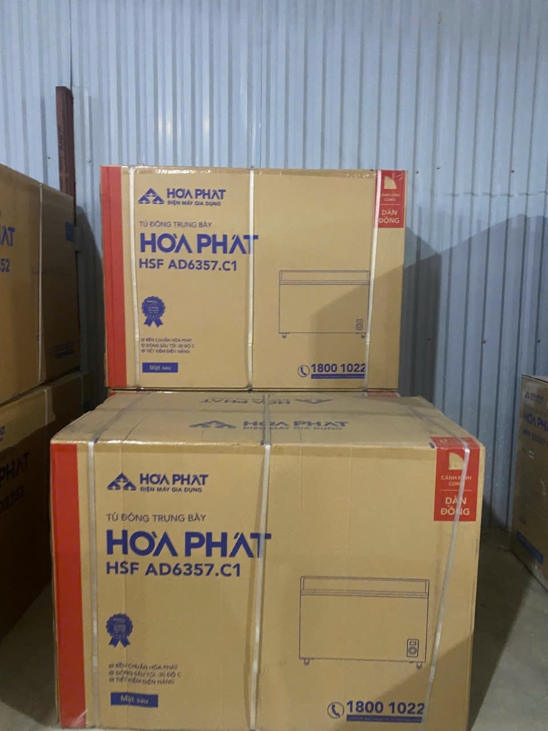 Tủ Đông mặt kính 357L Hòa Phát HSF-AD6357.C1 1 ngăn 2 cửa lùa