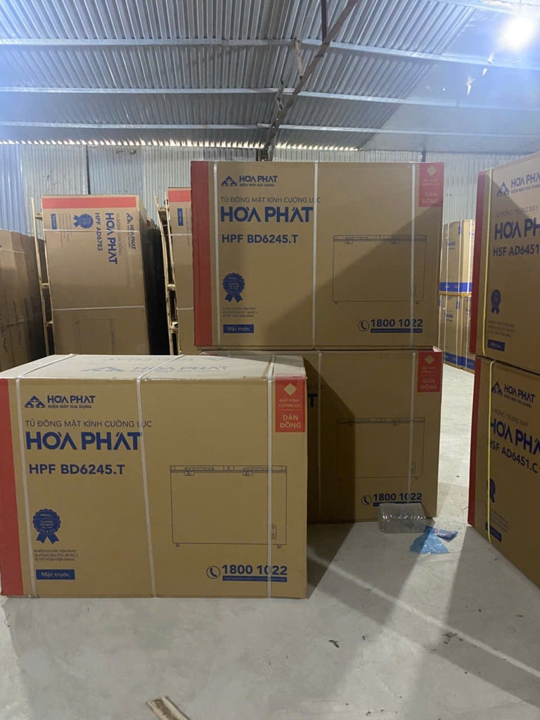 Tủ Đông + Mát 245L HPF-BD6245T1 cánh ốp kính dàn đồng 2 ngăn 2 cửa mở