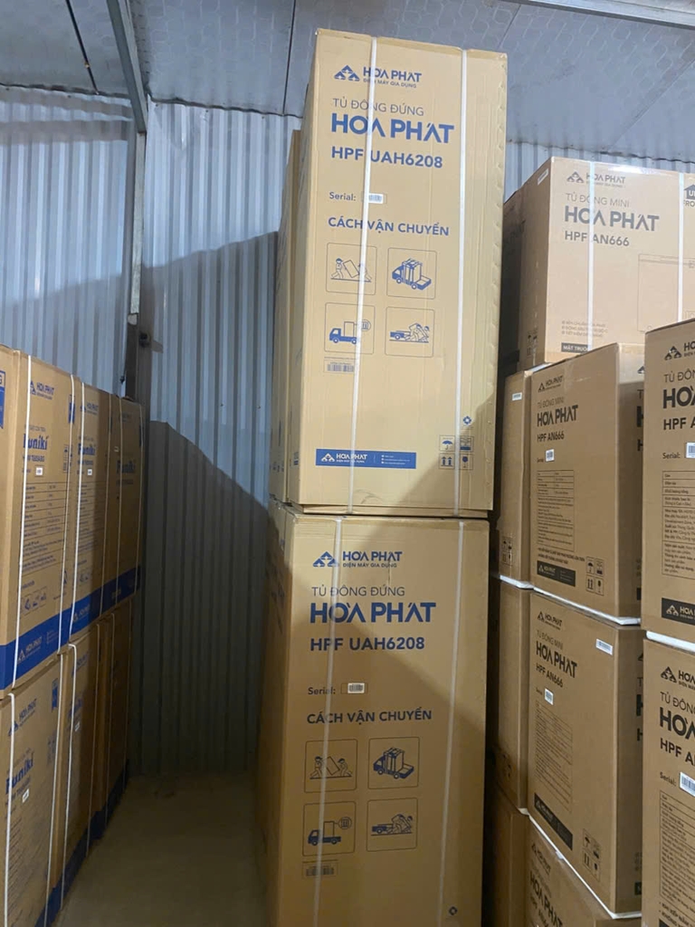 Tủ Đông 208L Hòa Phát HPF-UAH6208 Cửa Trước, Dạng Đứng, 7 Ngăn