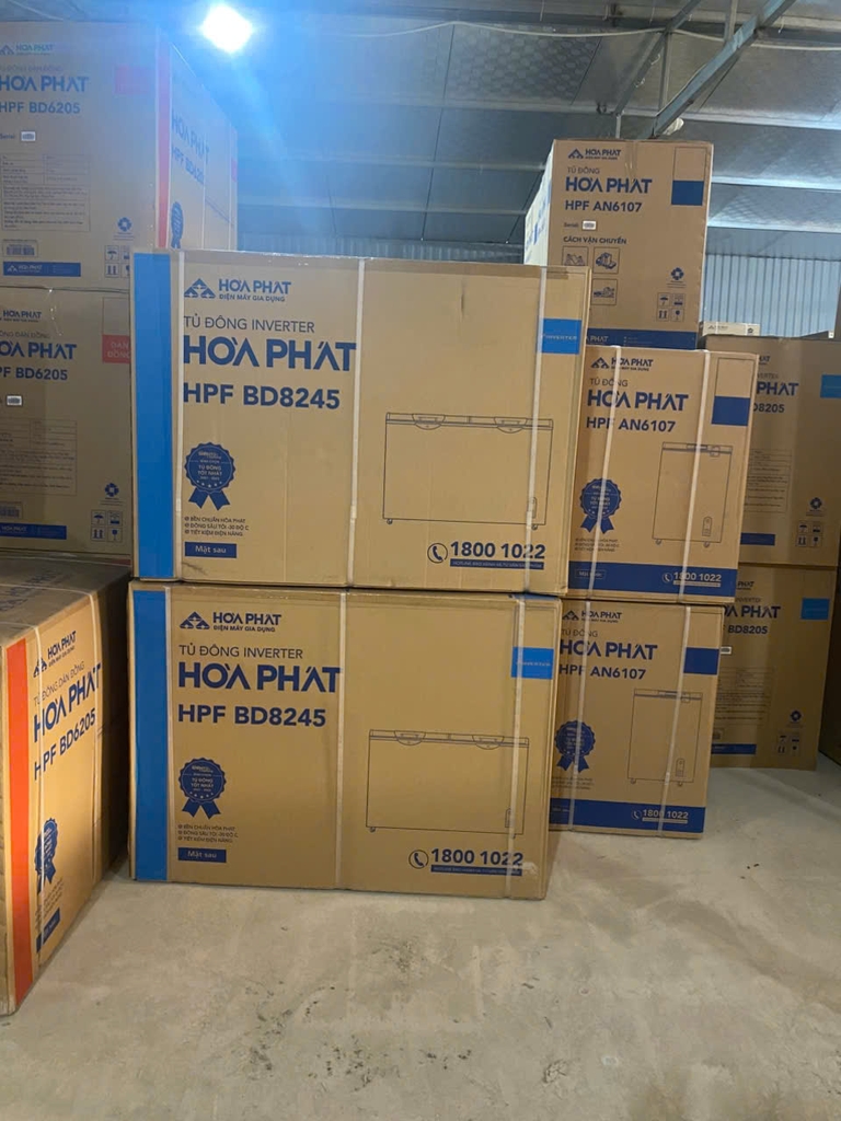 Tủ Đông + Mát 245L Hòa Phát HPF-BD8245 Công Nghệ Inverter, 2 Ngăn 2 Cánh mở
