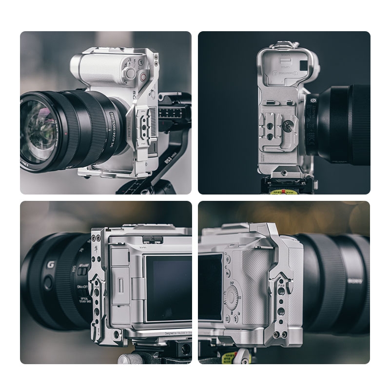 Falcam F22 & F38 & F50 Quick Release Cage Silk Silver (FOR SONY ZV-E1) - C00B3501W
