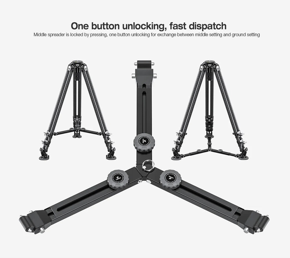Chân máy quay Leofoto Video - LVC-253C+BV-20 (Black)