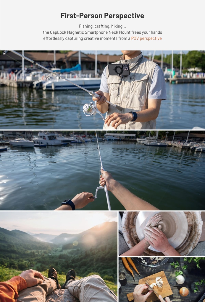 PGYTECH CapLock Action Magnetic Smarphone Neck Mount Max - P-GM-392