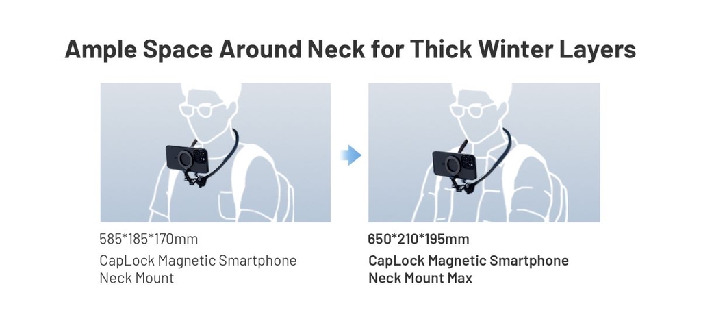 PGYTECH CapLock Action Magnetic Smarphone Neck Mount Max - P-GM-392