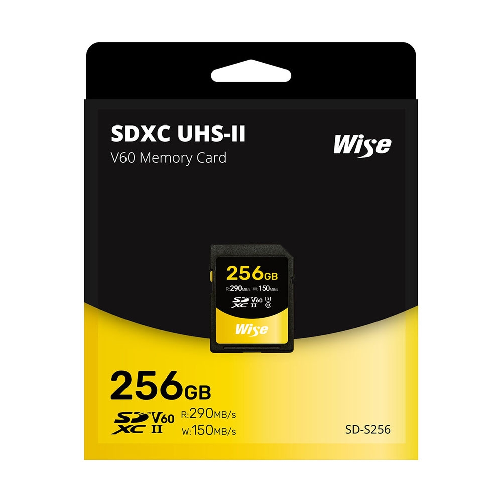 Thẻ nhớ Wise 128GB / 256GB / 512GB SDXC UHS-II V60 / V90 - SD-S128 / SD-S256 / SD-S512 / SD-N128 / SD-N256