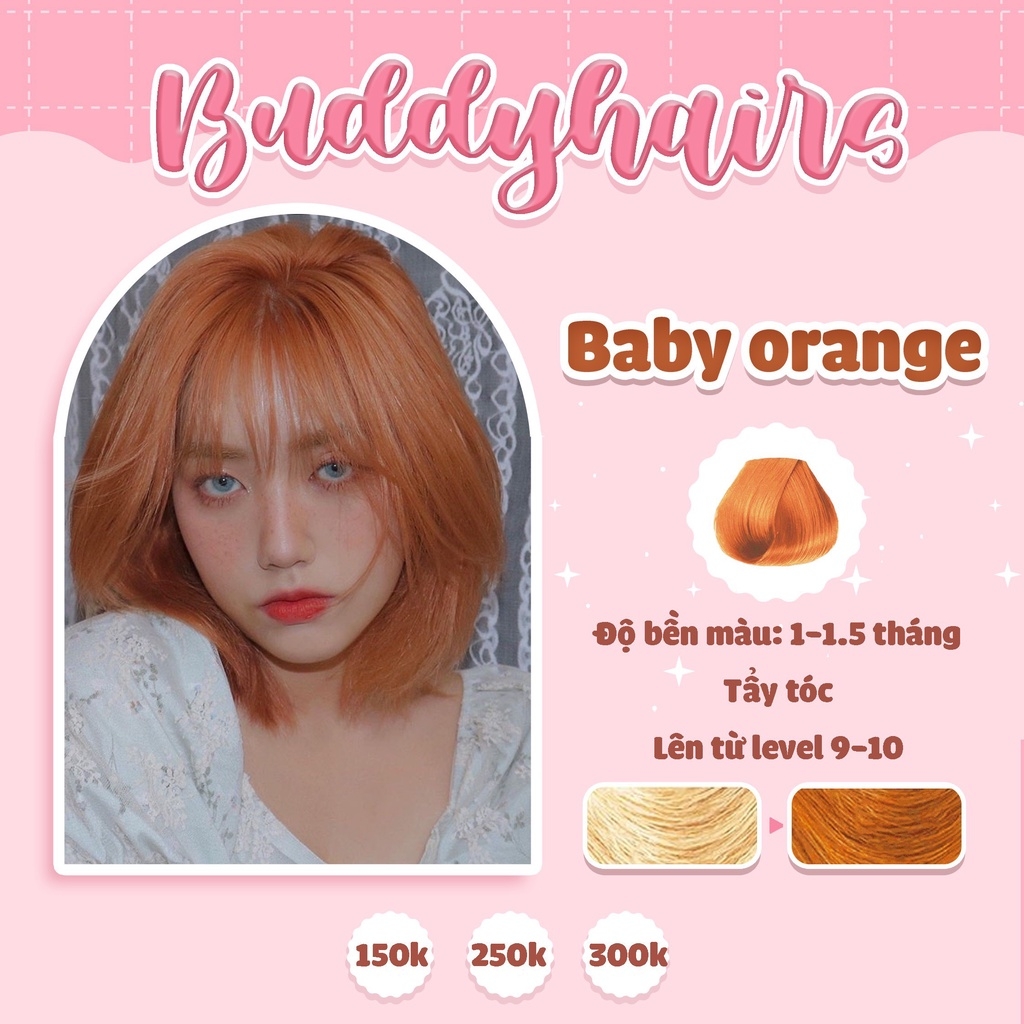 Thuốc nhuộm tóc màu BABY PINK HỒNG PASTEL thuốc nhuộm tóc cao cấp kem nhuộm  tóc tại nhà Buddyhairs tặng kèm dụng cụ  Shopee Việt Nam