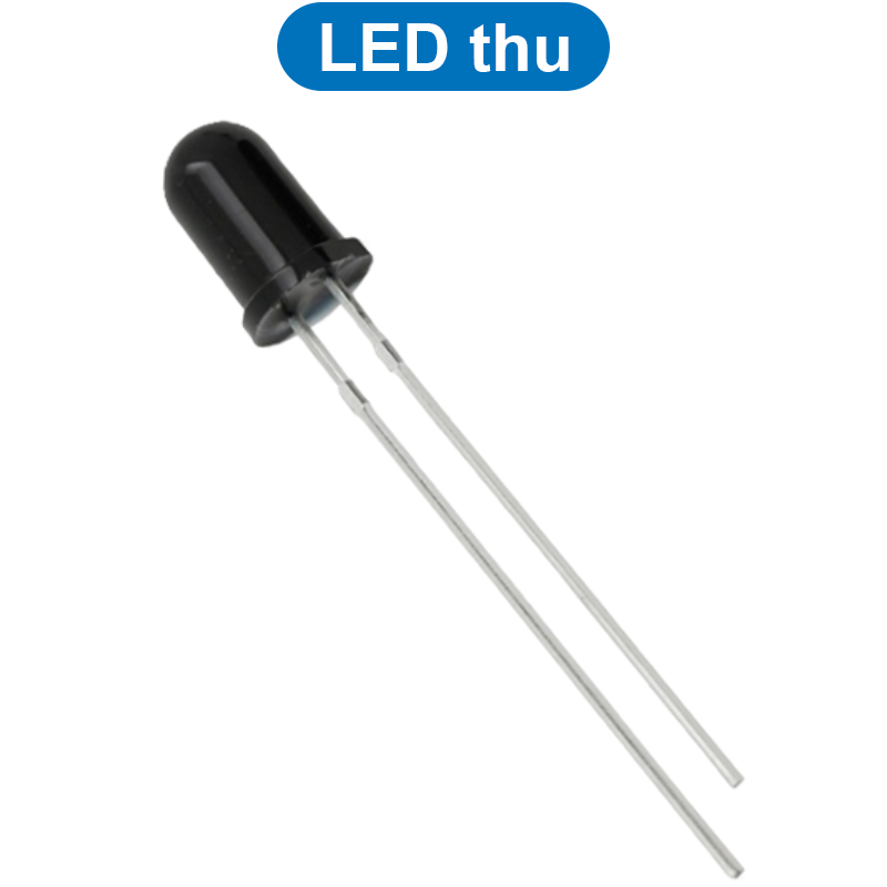 (20 con) Led thu phát hồng ngoại 5mm, LED Thu PT334B, LED Phát IR333C