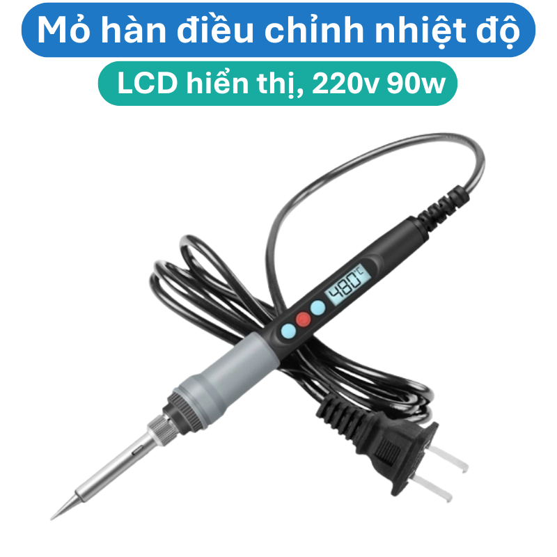 Mỏ hàn thiếc, hàn chì điều chỉnh nhiệt độ hiển thị LCD SL926 220v 90w