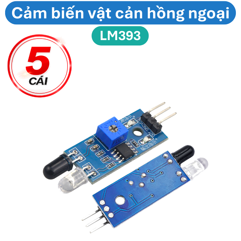 Mạch cảm biến hồng ngoại vật cản LM393