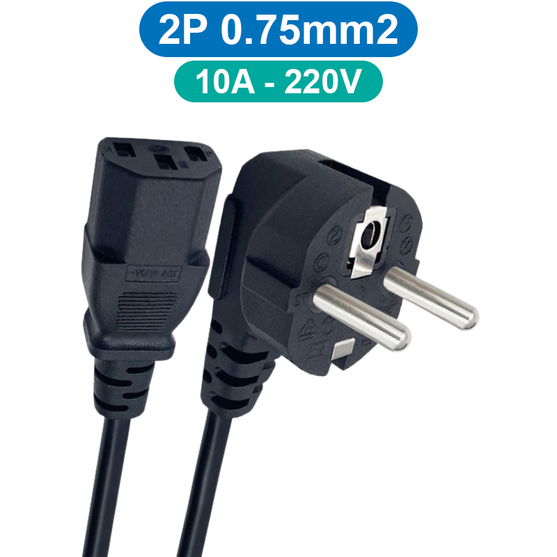 Dây nguồn AC 1.5m đồng nguyên chất  thông dụng cho máy tính, laptop, nồi cơm…