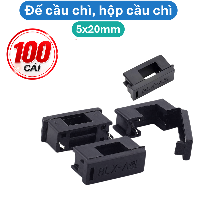 Đế cầu chì, hộp cầu chì ống 5x20mm